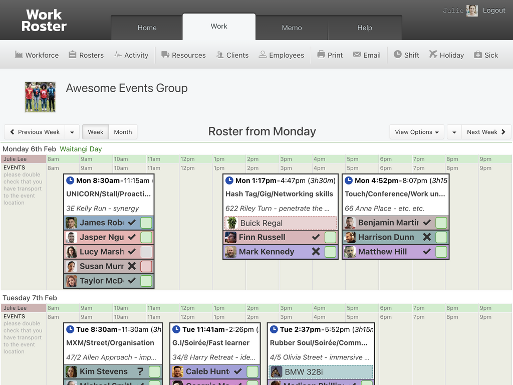 The Ultimate Roster Solution for Leisure Facilities WorkRoster